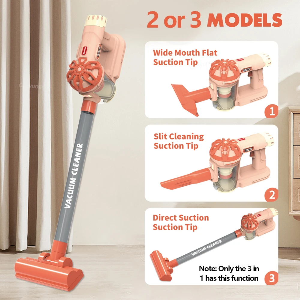 Kids Simulation Electric Vacuum Cleaner Toy Set Housekeeping Role Play Educational Toys for Toddlers Perfect Gift for Girls Boys thumbnail 4