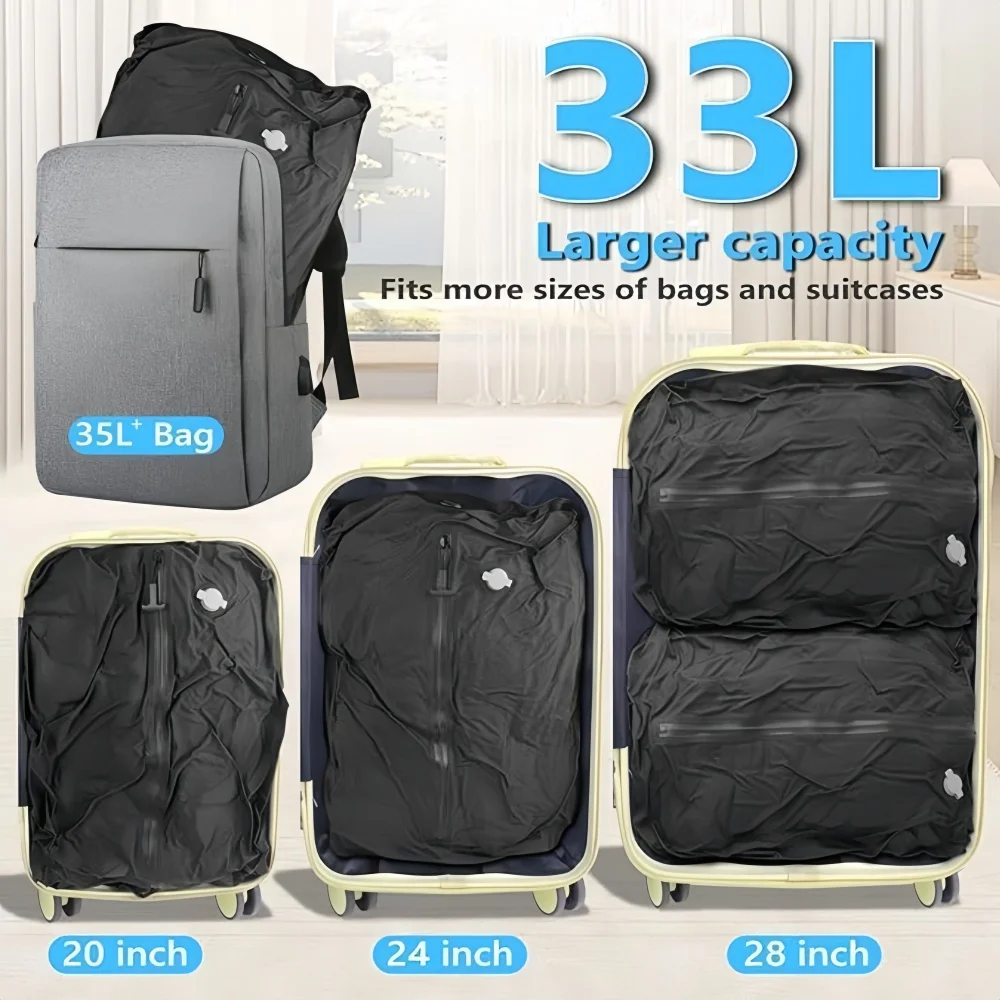 Outdoor Vacuum Compression Bags, Camping Travel Clothing Storage Bags, Lightweight,Space-Saver Organizer for Hiking Trips thumbnail 3