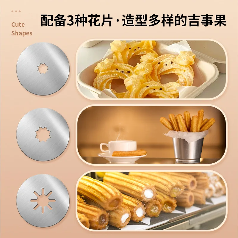Home Churros Maker Machine for Spanish Fried Dough Sticks Dessert Kitchen Gadget Easy Clean Non Stick Latin American Snack Tool thumbnail 3