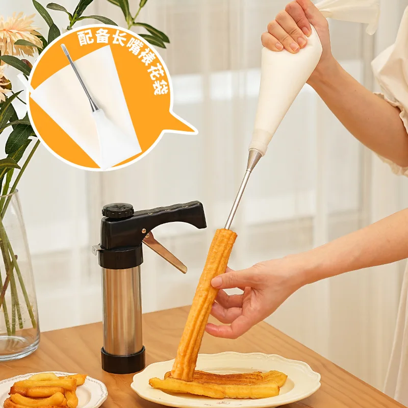 Home Churros Maker Machine for Spanish Fried Dough Sticks Dessert Kitchen Gadget Easy Clean Non Stick Latin American Snack Tool thumbnail 2