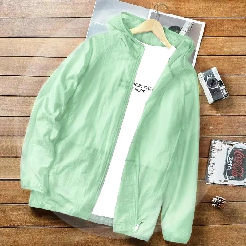 Quick Dry Breathable Sunscreen Lightweight Coat for Women And Men UV Protection Thin Jacket for Running Camping Hiking Traveling thumbnail 5