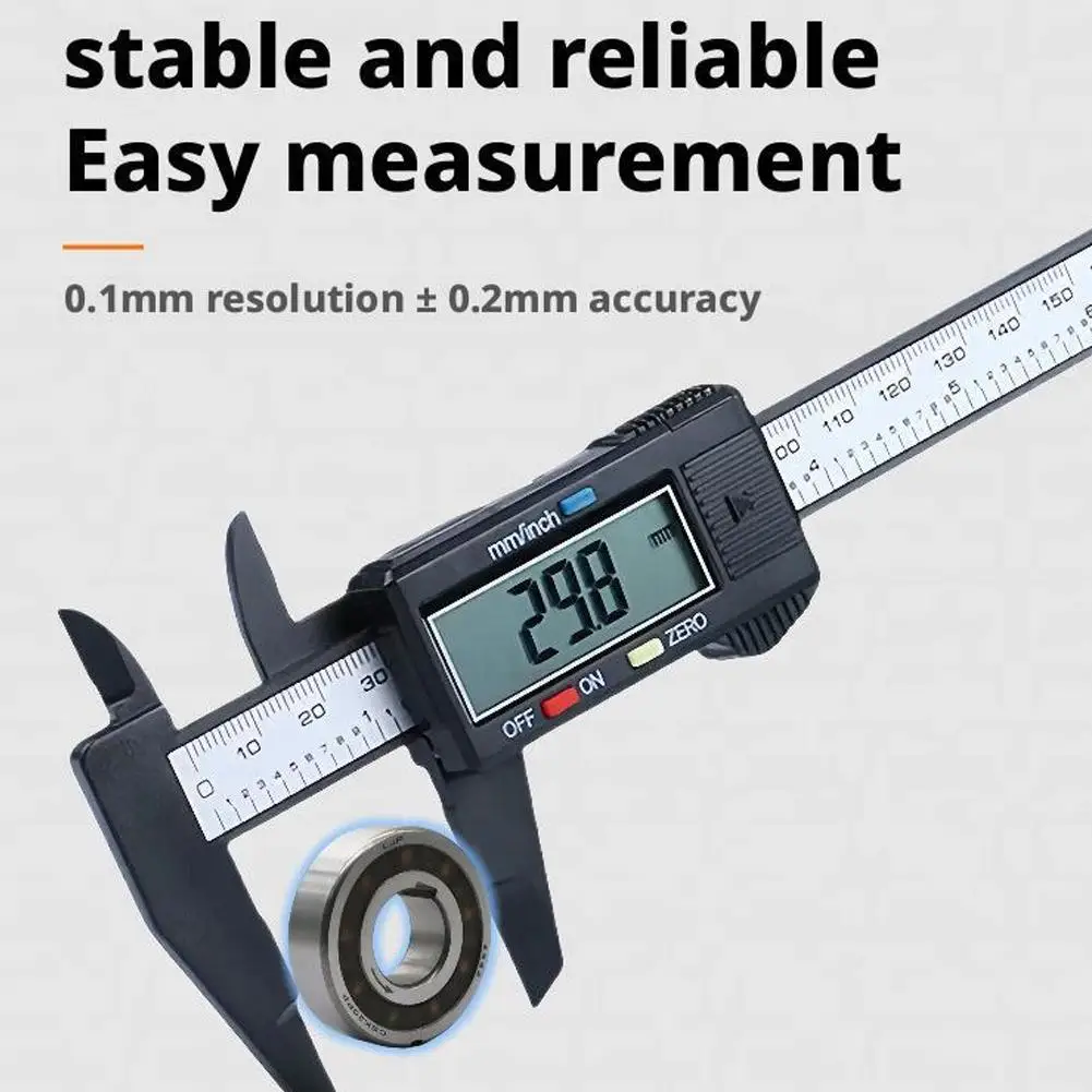 Vernier Digital Caliper Tools Calibrator Pied a Coulisse Inspection Tool Work Measurement Measurement Analysis Instrument Gauge thumbnail 5