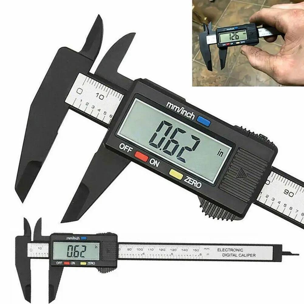 Vernier Digital Caliper Tools Calibrator Pied a Coulisse Inspection Tool Work Measurement Measurement Analysis Instrument Gauge thumbnail 2