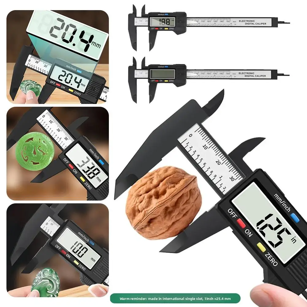 Vernier Digital Caliper Tools Calibrator Pied a Coulisse Inspection Tool Work Measurement Measurement Analysis Instrument Gauge thumbnail 4