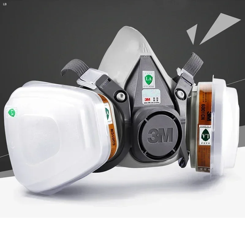 3M 6200 Gas Mask for Spray Paint Decoration Chemical Dust Mask Body Protect Toxic Steam Filter Respirator Reusable Half Mask thumbnail 4