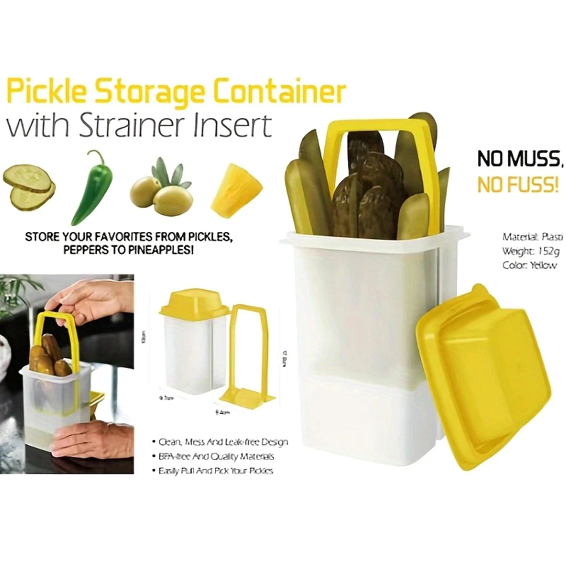 Reusable Food Storage Jars With Strainer For Mess-Free Storage Of Condiment Food-Easy To Open Lid Design Outdoor Tableware thumbnail 5