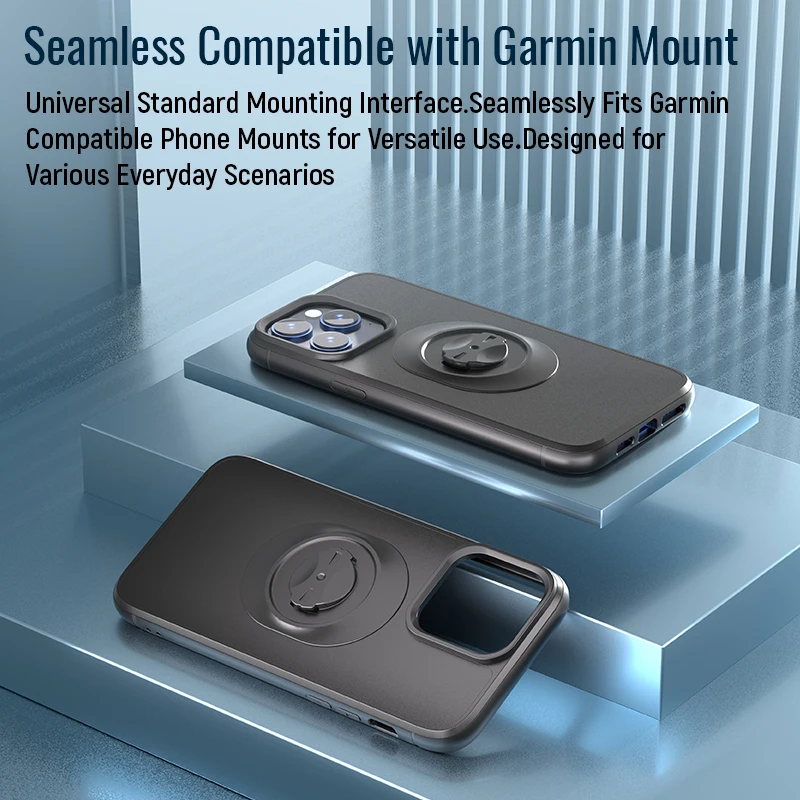 Shockproof Case for iPhone XR/11/12/13/14/15/16/17 Pro Max Quick Mount Phone Case with Adapter For Garmin Bicycle Phone Holder thumbnail 6