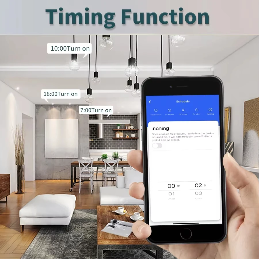 1/2/3 Gang Wireless Switch Wifi Smart RF 433MHz Remote Switch for Led Lighting Tuya Smart Life Voice Control Alexa Google Alice thumbnail 6