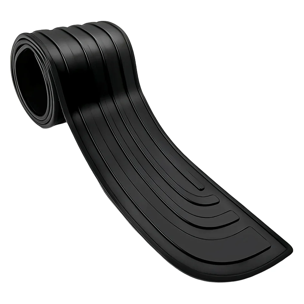 Universal Car Trunk Door Sill Plate Protector Anti-Scratch Rear Bumper Guard Rubber Mouldings Pad Trim Cover Strip Car Styling thumbnail 5