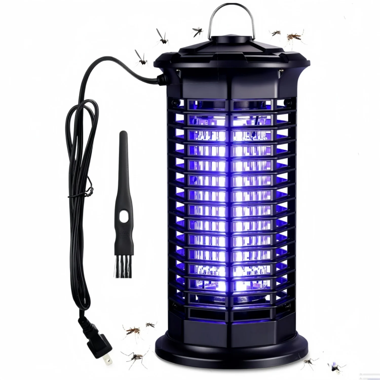 Mosquito Zappers Waterproof Insect Killer UV LED Trap with Electric Shock for Outdoor Home Garden Backyard Camping Patio Room