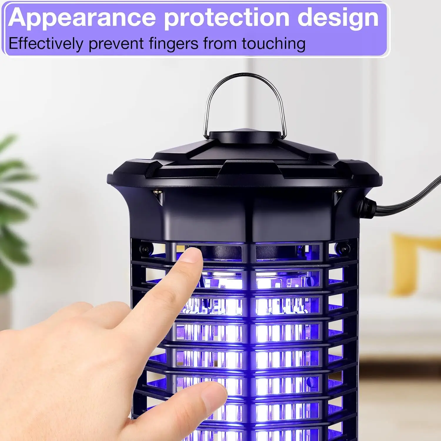 Mosquito Zappers Waterproof Insect Killer UV LED Trap with Electric Shock for Outdoor Home Garden Backyard Camping Patio Room thumbnail 4