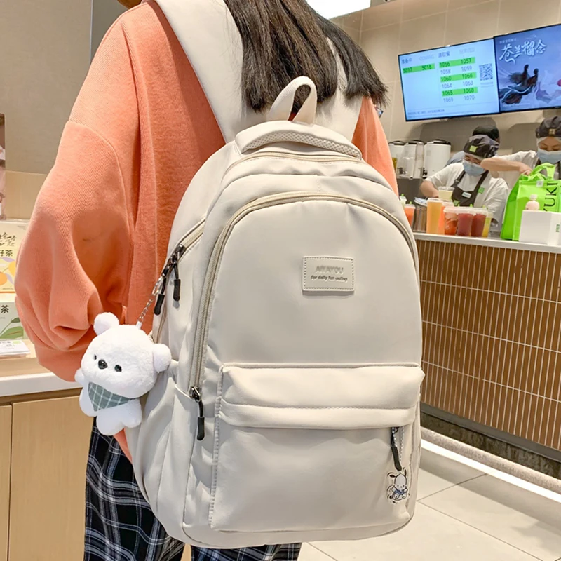 Female Fashion Men High Capacity Waterproof College Backpack Trendy Women Laptop School Bags Cute Girl Travel Book Bag Cool