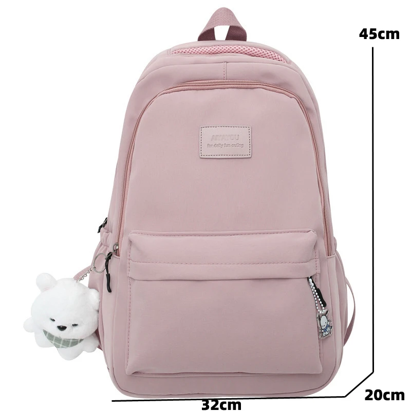 Female Fashion Men High Capacity Waterproof College Backpack Trendy Women Laptop School Bags Cute Girl Travel Book Bag Cool thumbnail 6