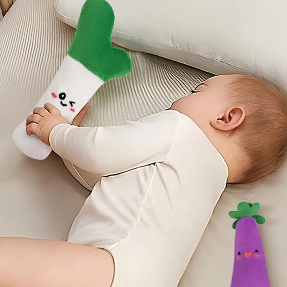 Cute Anti-startle Baby Comfort Hand-held Doll Stuffed Carrot Gift Hand Grip Toy Sleep Soothers Toy Decor for Newborn thumbnail 4