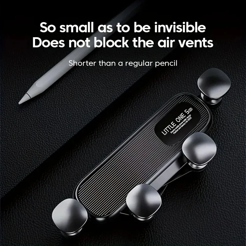 New Gravity Car Phone Holder - Strong Air Vent Clip Mount Adjustable Mobile Cell Stand for Hands-Free Driving thumbnail 4
