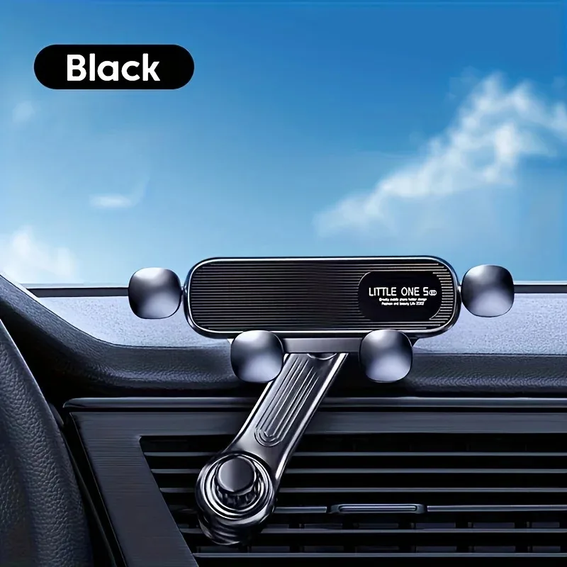 New Gravity Car Phone Holder - Strong Air Vent Clip Mount Adjustable Mobile Cell Stand for Hands-Free Driving thumbnail 2