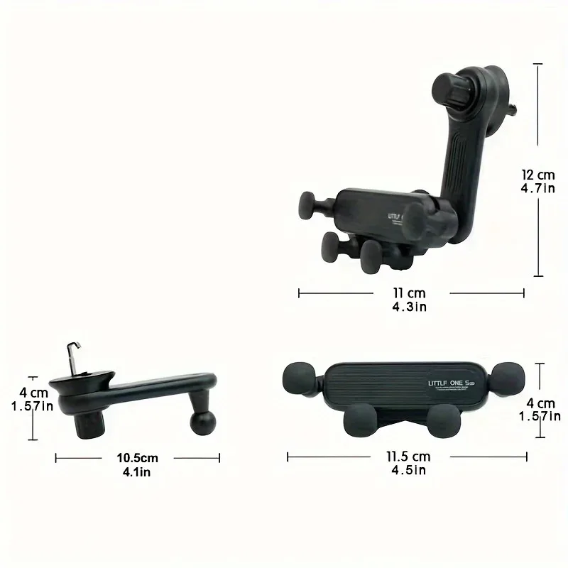 New Gravity Car Phone Holder - Strong Air Vent Clip Mount Adjustable Mobile Cell Stand for Hands-Free Driving thumbnail 6