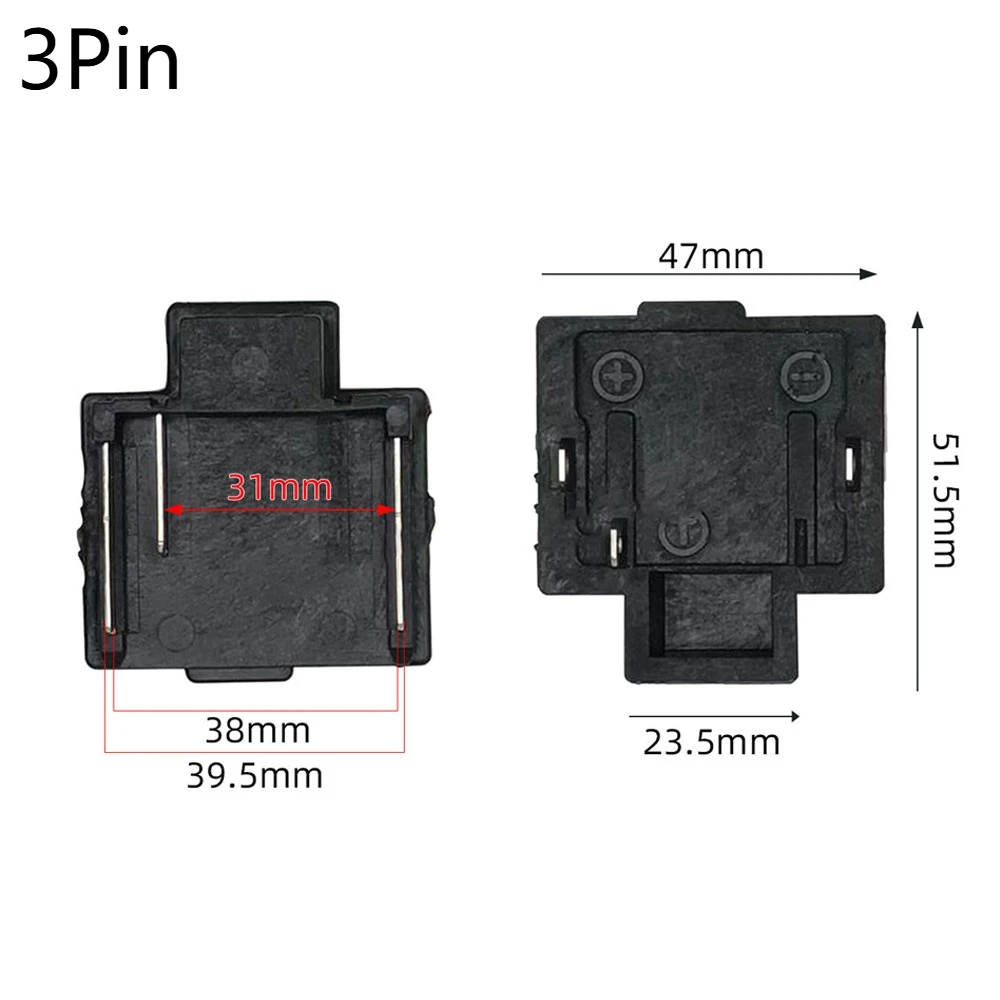 2Pin 3Pin Battery Connector Terminal Block Lithium Adapter Converter Metal for Makita 18V 21V Electrical Power Tools Accessories thumbnail 4