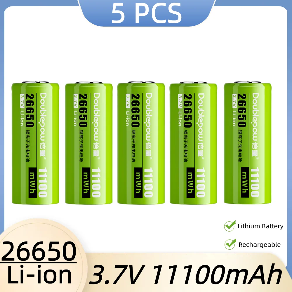 26650 3.7V 11100mWh Li-ion Battery Lithium Rechargeable Batteries for Strong Light Flashlight Solar Street Light Power Tool thumbnail 4