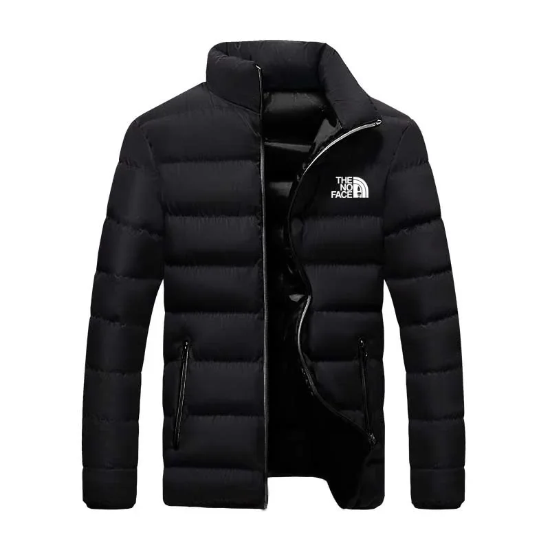 Winter New Thick Men Warm Parka Jackets Casual Men's Outwear Coats Solid Stand Collar Male Windbreak Cotton Padded Down Jacket thumbnail 2