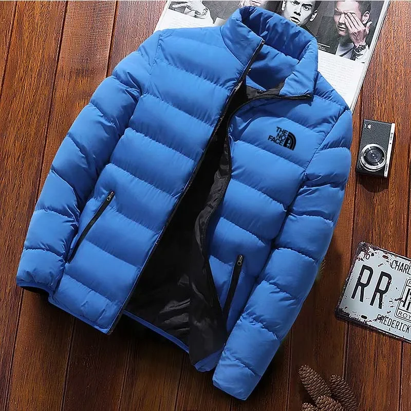 Winter New Thick Men Warm Parka Jackets Casual Men's Outwear Coats Solid Stand Collar Male Windbreak Cotton Padded Down Jacket thumbnail 6