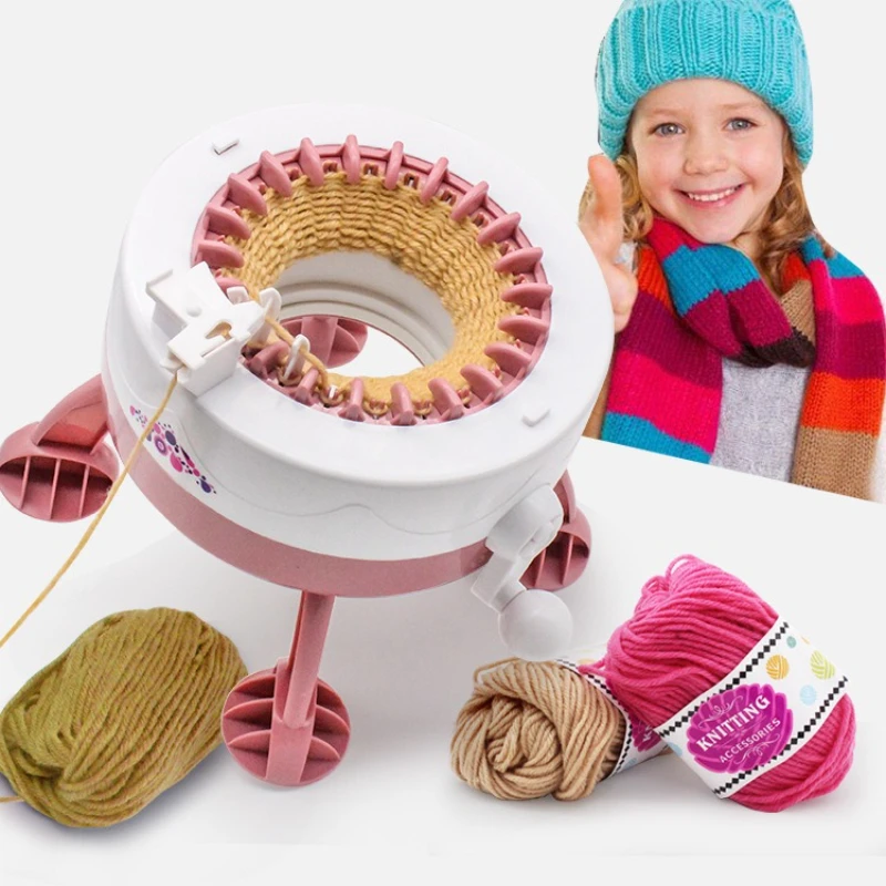 22/40/48 Needles Creative DIY Knitting Machine Magic Loop Weaving Loom Weaving Scarf Sweater Hat Socks Kids Educational Toy