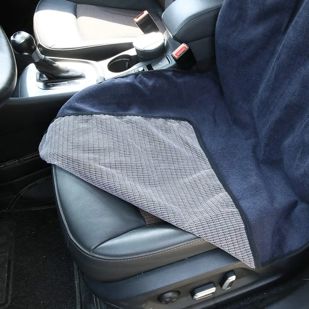 Front Car Seat Cover Waterproof Non-slip Sweat Towel Seat Cover for Truck SUV thumbnail 2