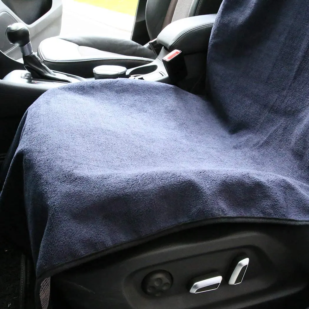 Front Car Seat Cover Waterproof Non-slip Sweat Towel Seat Cover for Truck SUV thumbnail 4