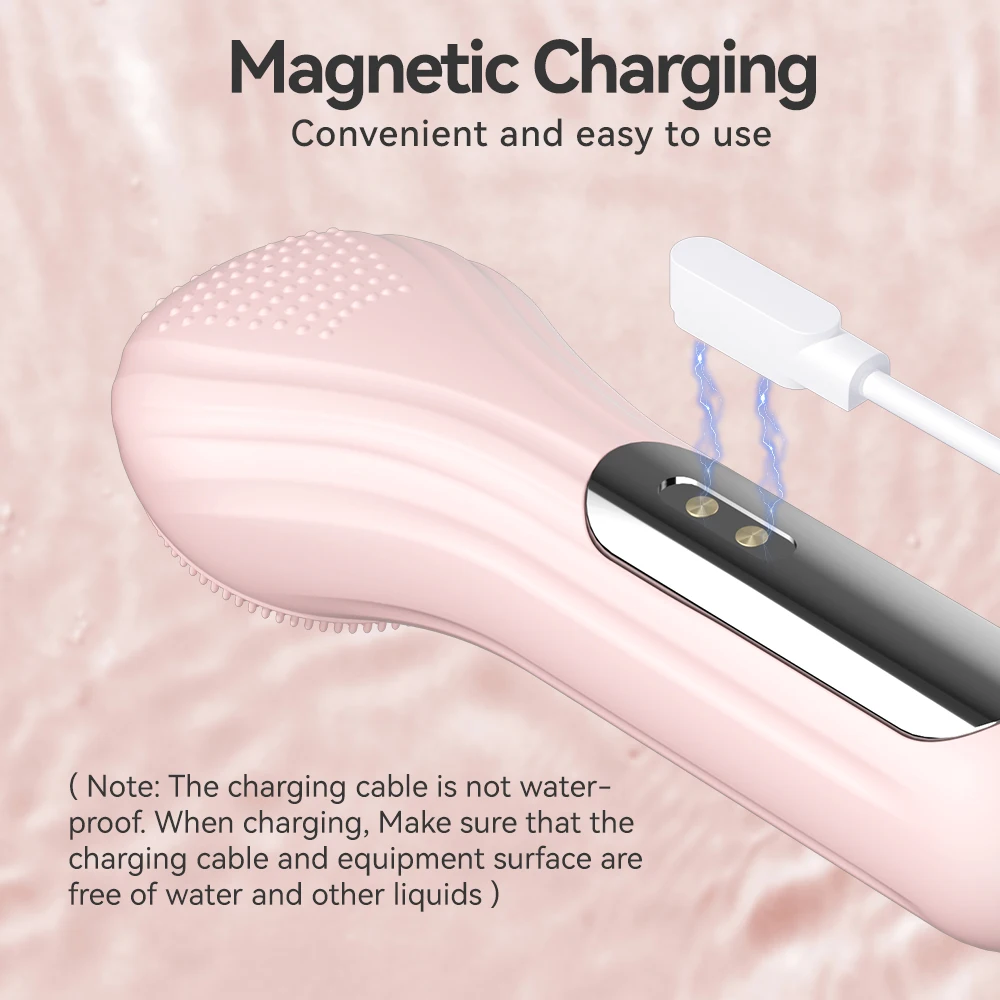Sonic Waterproof Facial Cleansing Brush Rechargeable Scrubber Exfoliating Vibrating Deep Clean Face Cleaner Skin Care Tool thumbnail 6