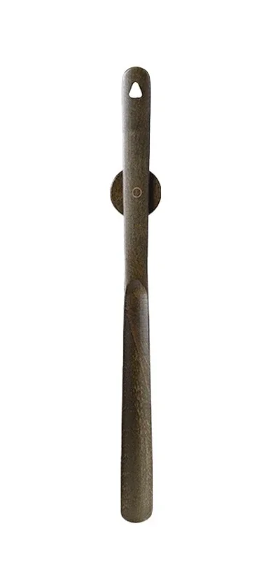 1pc 50cm Wooden Magnetic Beech Shoe Horn Long-handled Shoe Wearing Tool for Home Use with Drill-free Magnetic Base Shoe Horn thumbnail 6