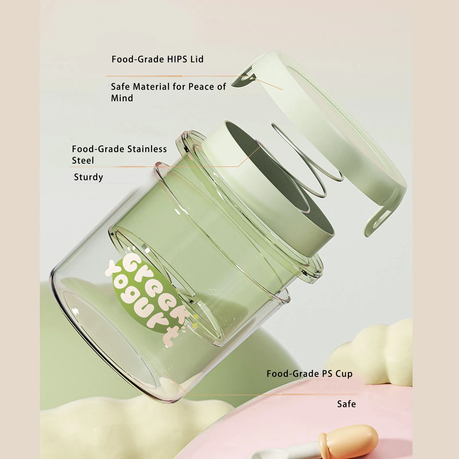 Yogurt Cheese Maker Machine Efficient Sustainable Round Safe Fine Mesh Greek Yogurt Strainer Easy To Clean for Home thumbnail 4