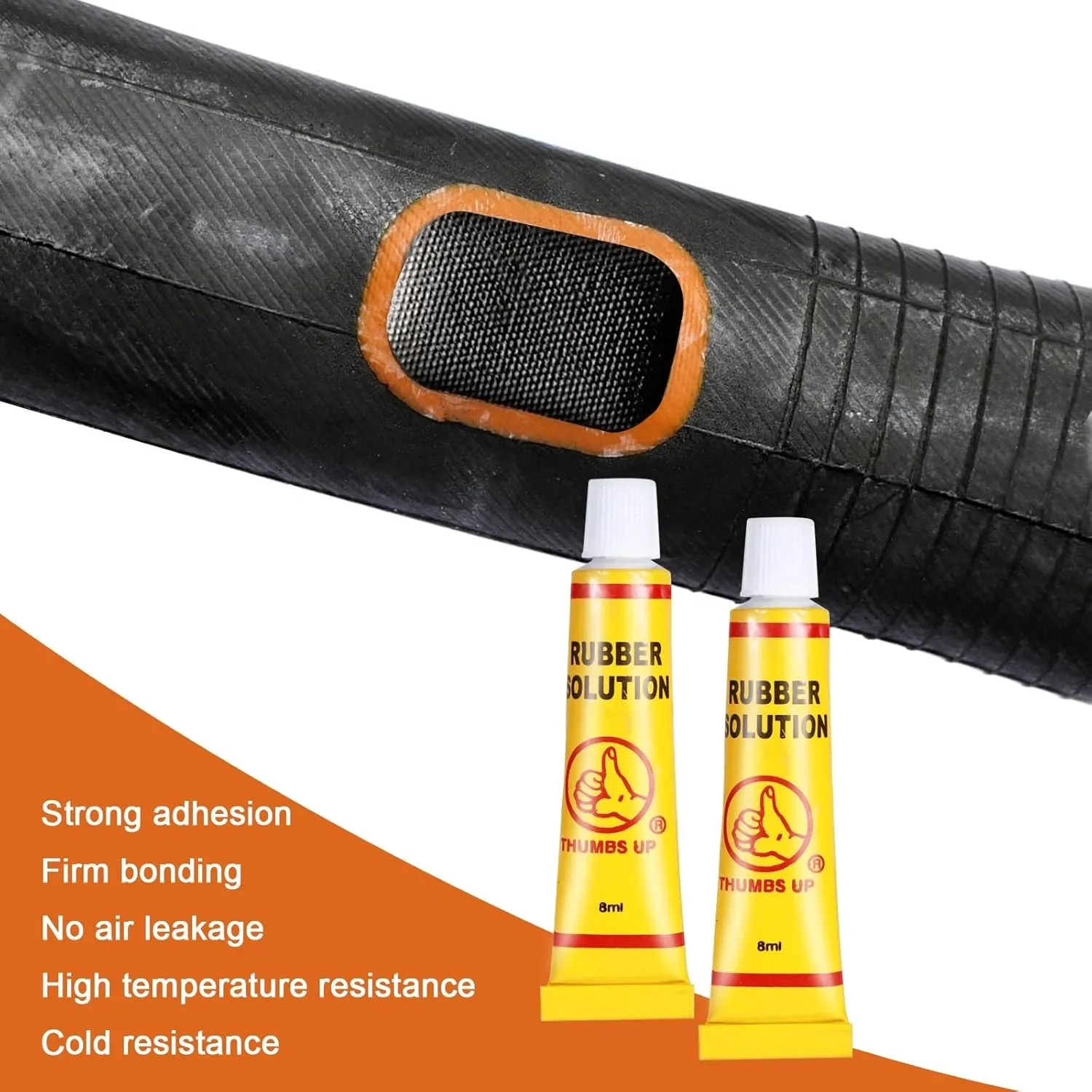 Universal Tire Repair Kit - Pro Patch & Vulcanizing Set for Bike, Motorcycle & Off-Road Vehicle Inner Tube Emergency Fix thumbnail 2