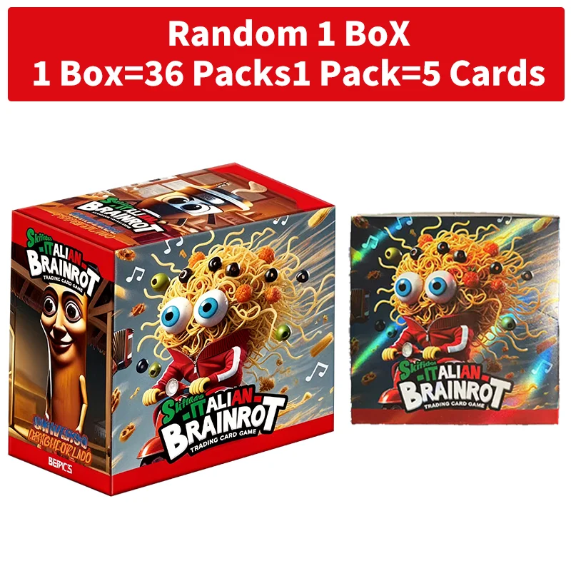 Italian Brainrot Laser Card Booklet Tung Tung Sahur Tralalero Tralala Collection Cards Booklet Trading Card Game Christmas Gifts thumbnail 3