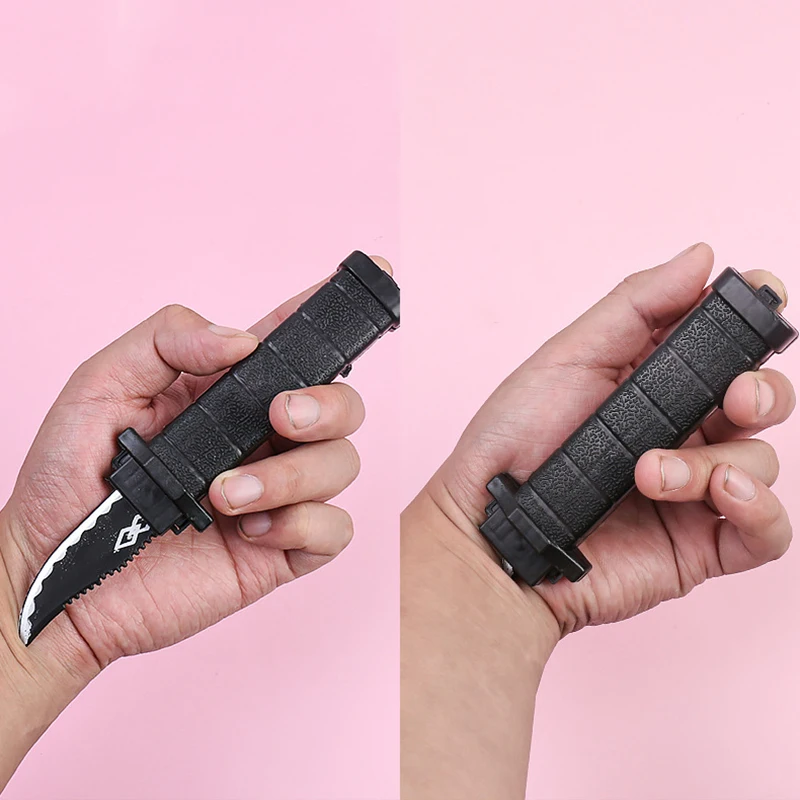 Retractable Fake Knife - Adult Plastic Magic Prank Toy for Jokes, Scary Tricks & Halloween Props (Realistic Toy) thumbnail 2