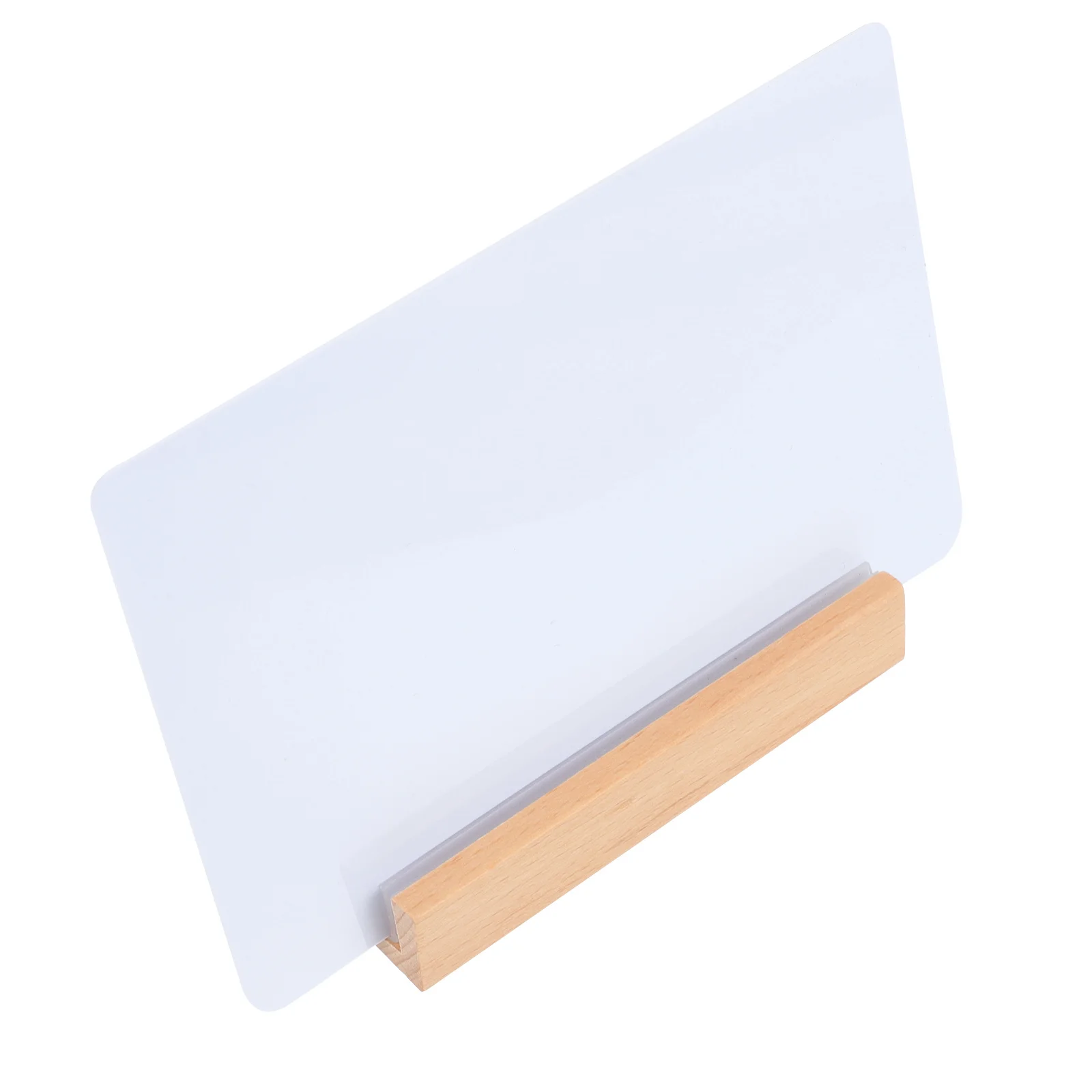 Desktop Whiteboard Wooden Base A6 Size Lightweight Portable Message Board Home Office School Use Bulletin Memo Display thumbnail 4