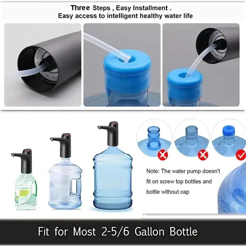 Portable 5-gallon Water Dispenser with USB Charging-Automatic Electric Pump Suitable for Home, Office, and Outdoor Use thumbnail 5