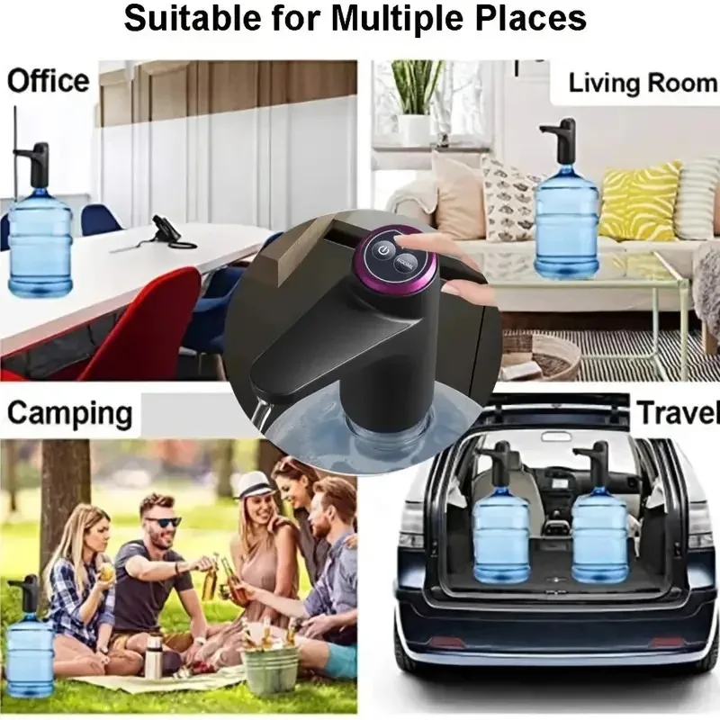 Portable 5-gallon Water Dispenser with USB Charging-Automatic Electric Pump Suitable for Home, Office, and Outdoor Use thumbnail 6