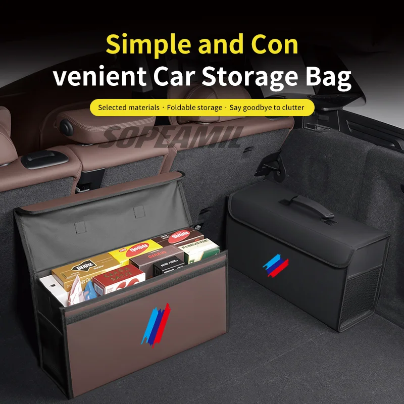 Car Trunk Organizing And Storage Box For BMW X1 X3 X5 X7 E46 E60 E70 E72 E87 E90 E92 G01 G05 G10 G15 G20 G30 F01 F10 F15 F20 F30 thumbnail 2