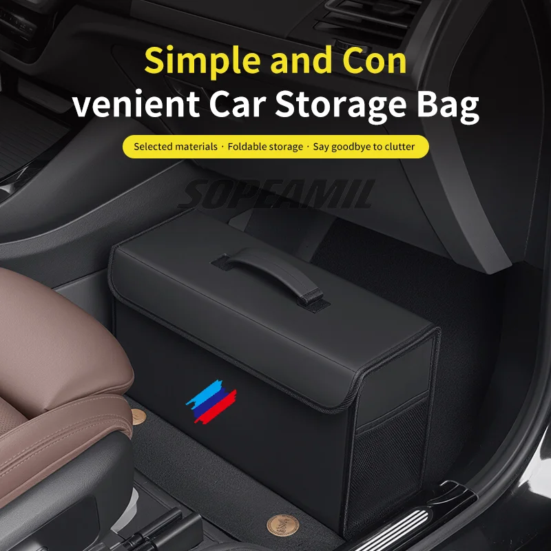 Car Trunk Organizing And Storage Box For BMW X1 X3 X5 X7 E46 E60 E70 E72 E87 E90 E92 G01 G05 G10 G15 G20 G30 F01 F10 F15 F20 F30 thumbnail 4