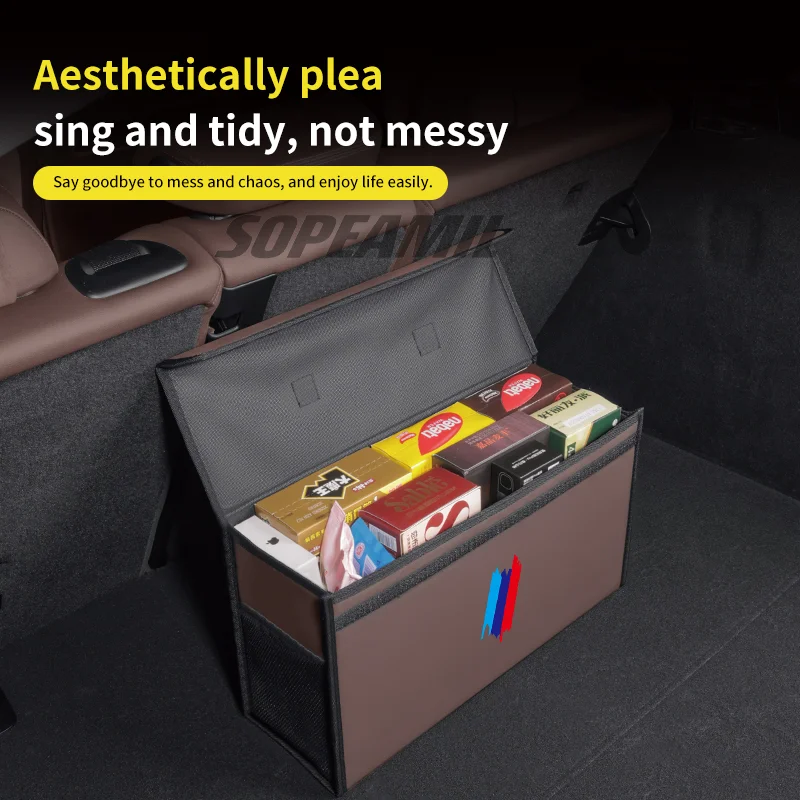 Car Trunk Organizing And Storage Box For BMW X1 X3 X5 X7 E46 E60 E70 E72 E87 E90 E92 G01 G05 G10 G15 G20 G30 F01 F10 F15 F20 F30 thumbnail 5