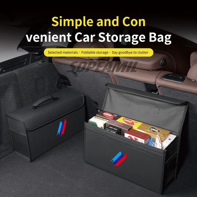 Car Trunk Organizing And Storage Box For BMW X1 X3 X5 X7 E46 E60 E70 E72 E87 E90 E92 G01 G05 G10 G15 G20 G30 F01 F10 F15 F20 F30 thumbnail 3