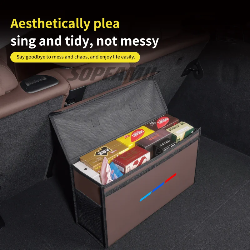 Car Trunk Organizing And Storage Box For BMW X1 X2 X3 X4 X5 X7 E46 E60 E70 E72 E82 E90 E92 G05 G10 G20 G30 F05 F10 F20 F25 F30 thumbnail 5