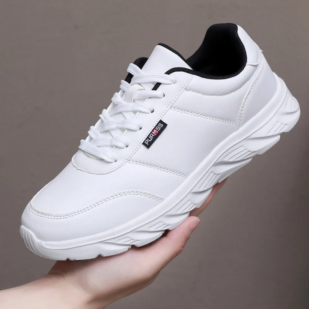 New Men's Sneakers Fashion Leather Men's Casual Shoes Outdoor Jogging Training Shoes High-Quality Comfortable Men's Shoes thumbnail 2