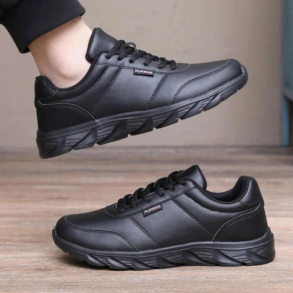 New Men's Sneakers Fashion Leather Men's Casual Shoes Outdoor Jogging Training Shoes High-Quality Comfortable Men's Shoes thumbnail 6