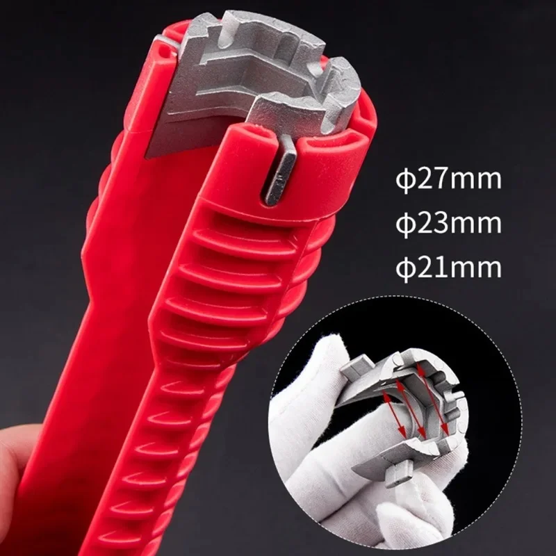 14 In 1 Sink Faucet Wrench Repair Tool Handle Double Head Wrench Spanner Tool Installer Repair Installation Hand Tools thumbnail 6
