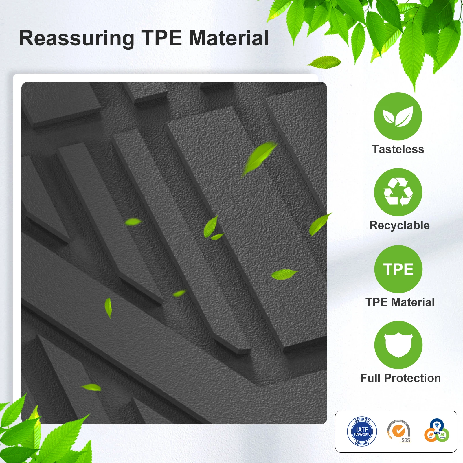 Left Drive for BYD ATTO2 EV/Yuan Pro Yuan UP 2024-2026 Car Floor Mats Cargo Liner Trunk Pad TPE 3D Foot Mat Waterproof BLACK thumbnail 5