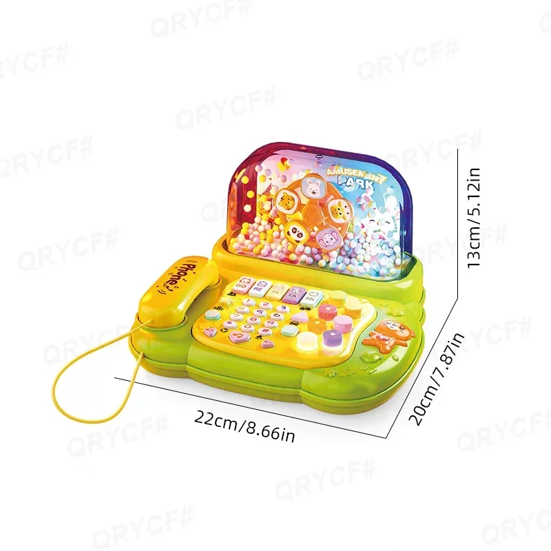 Electric Telephone Toy Cartoon Piano Music Light Activity Multifunctional Kid Musical Learning Toys for Children Christmas Gifts thumbnail 5