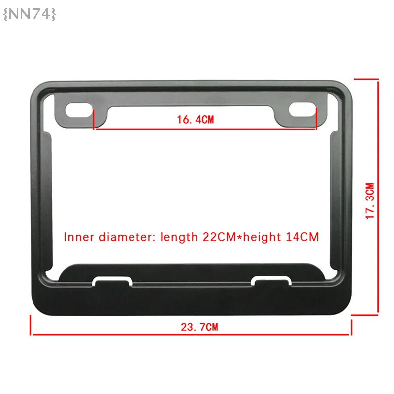 Universal Aluminum Motorcycle License Plate Holder – Road Legal Anti-Rust Frame, Anti-Vibration Motorcycle Accessories thumbnail 6