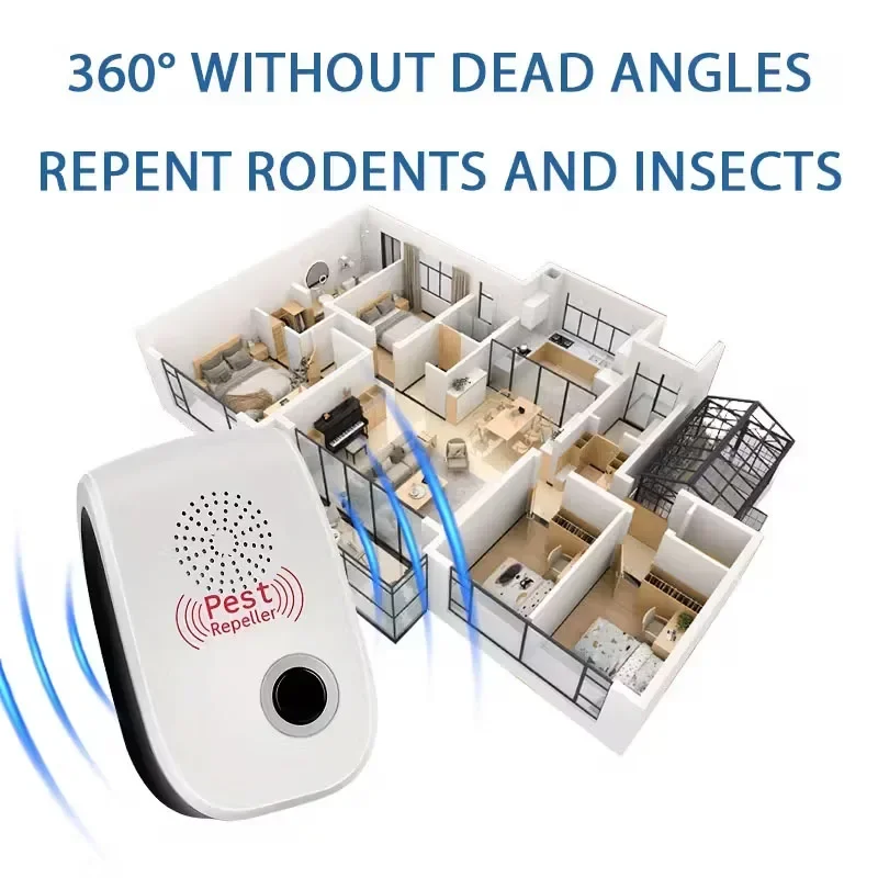 Ultrasonic Pest Repellent Plug-In - Effective Indoor Insect Control For Mosquitoes, Mice, Spiders, Ants, Cockroaches - Child-Saf thumbnail 6
