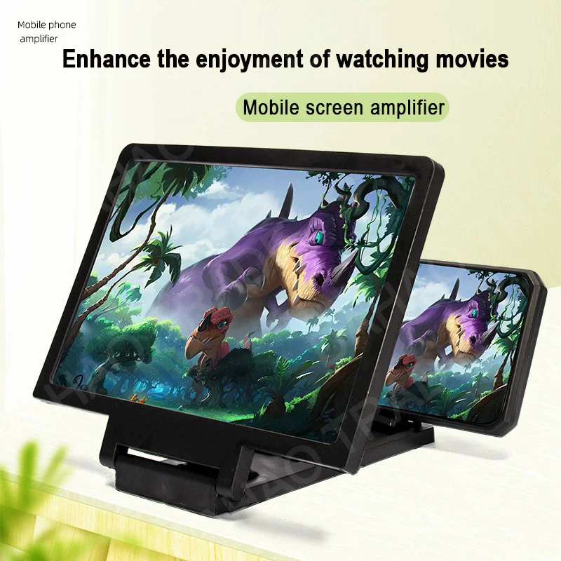 NEW 3D Screen Amplifier Mobile Phone HD Screen Video Glass Stand Magnifier For Phone Enlarged Screen Phone Stand Bracket thumbnail 3